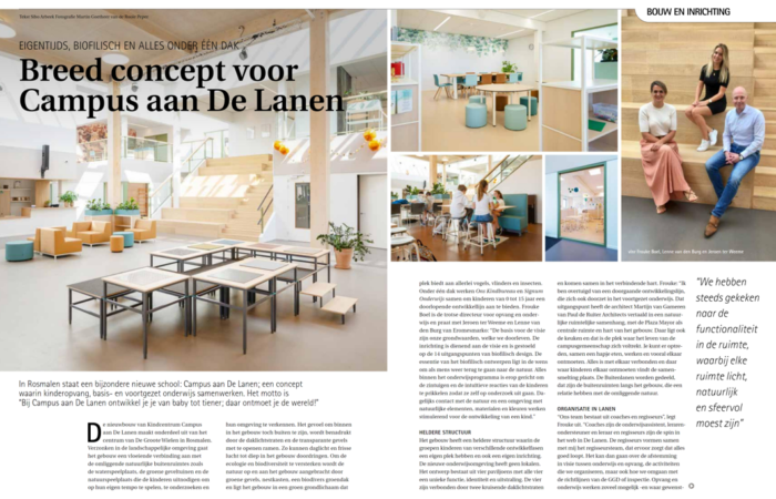 Schooldomein Campus aan de Lanen interieurontwerp Gaby Bollen BuroOntwerp